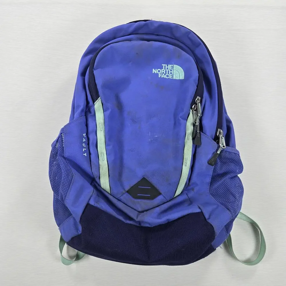 The North Face Vault Purple Teal School Work‎ Travel Flex Vent Backpack